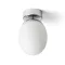 MERINGUE 16 stropní opálové sklo/chrom 230V LED E27 15W IP44