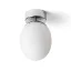 MERINGUE 16 stropní opálové sklo/chrom 230V LED E27 15W IP44