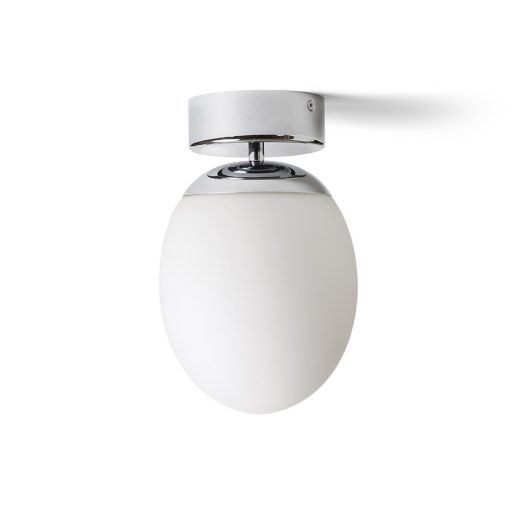 RENDL R13690 MERINGUE felületre szerelhető lámpatest, fürdőszoba IP44 opálüveg/króm