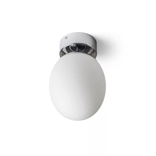 MERINGUE 16 stropní opálové sklo/chrom 230V LED E27 15W IP44