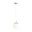 BOLLY 17 závěsná opálové sklo/chrom 230V LED E27 11W IP44