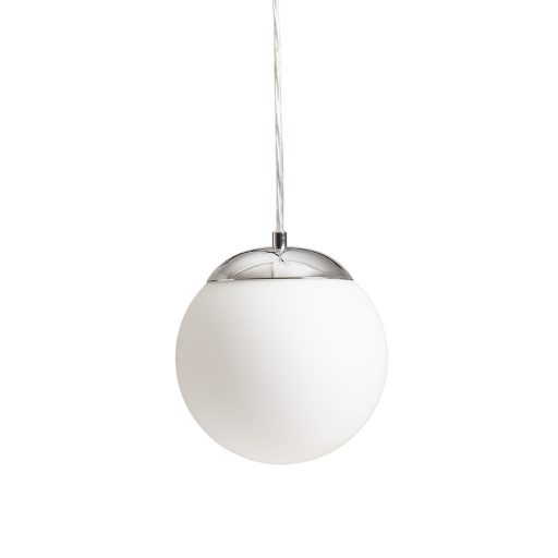 RENDL R13692 BOLLY függőlámpatest, gyengéd IP44 opálüveg/króm