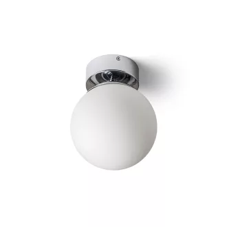 BOLLY 17 stropní opálové sklo/chrom 230V LED E27 11W IP44