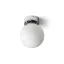 BOLLY 17 stropní opálové sklo/chrom 230V LED E27 11W IP44