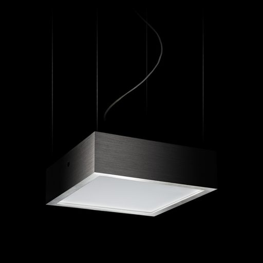 RENDL R13709 STRUCTURAL LED függőlámpatest, szögletes műszaki szálcsiszolt alumínium