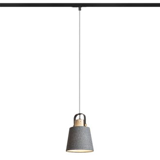   RENDL R13720 CHOUPETTE Egyáramkörös rendszerek, 1Á függőlámpák feketésszürke textil/fa