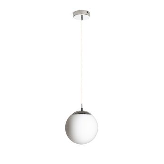 RENDL R13745 LUNA függőlámpatest, üveg opálüveg/króm