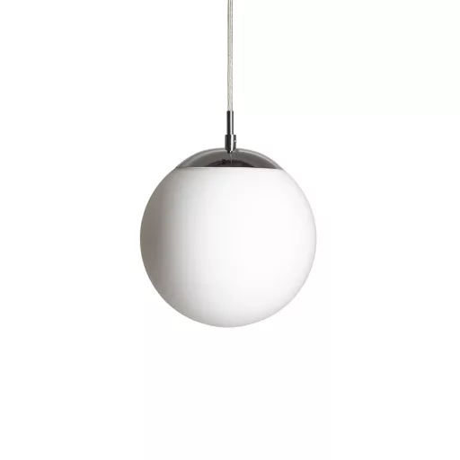 LUNA 20 závěsná opálové sklo/chrom 230V LED E27 11W