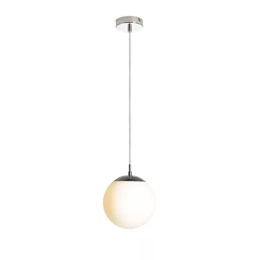 LUNA 20 závěsná opálové sklo/chrom 230V LED E27 11W