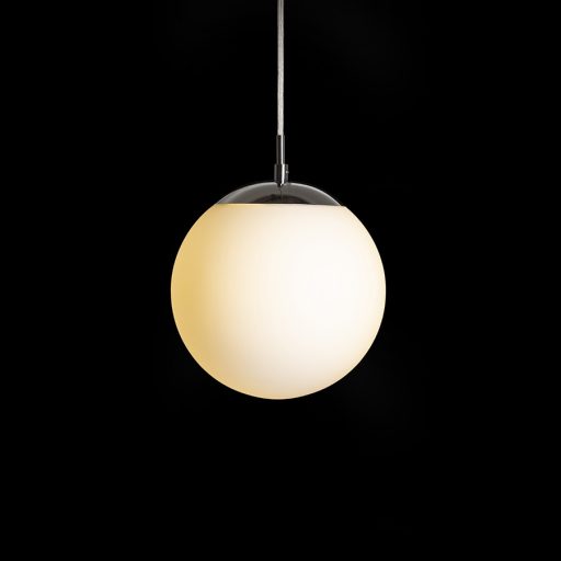 RENDL R13745 LUNA függőlámpatest, üveg opálüveg/króm