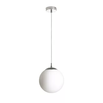LUNA 25 závěsná opálové sklo/chrom 230V LED E27 15W