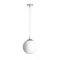 LUNA 25 závěsná opálové sklo/chrom 230V LED E27 15W