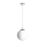 LUNA 25 závěsná opálové sklo/chrom 230V LED E27 15W