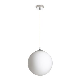 RENDL R13747 LUNA függőlámpatest, üveg opálüveg/króm