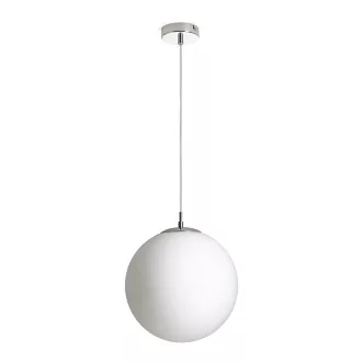 LUNA 30 závěsná opálové sklo/chrom 230V LED E27 15W