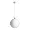 RENDL R13747 LUNA függőlámpatest, üveg opálüveg/króm