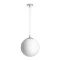 LUNA 30 závěsná opálové sklo/chrom 230V LED E27 15W