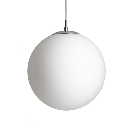 RENDL R13747 LUNA függőlámpatest, üveg opálüveg/króm