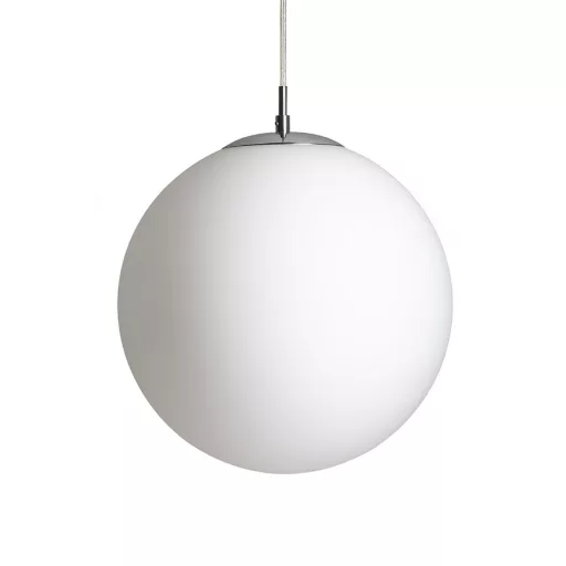 LUNA 30 závěsná opálové sklo/chrom 230V LED E27 15W