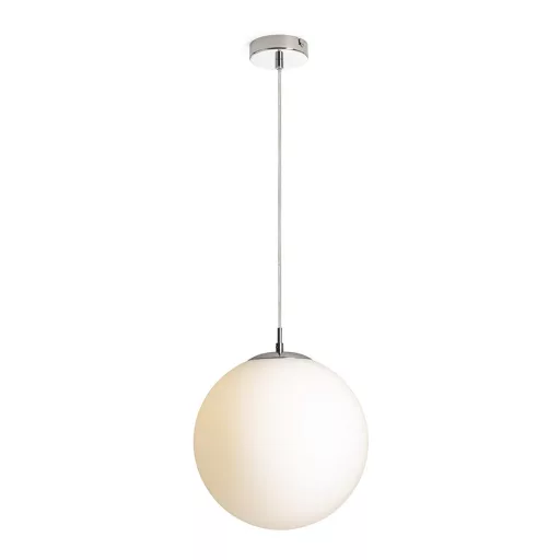 LUNA 30 závěsná opálové sklo/chrom 230V LED E27 15W