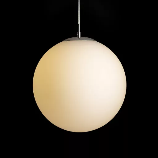 LUNA 30 závěsná opálové sklo/chrom 230V LED E27 15W