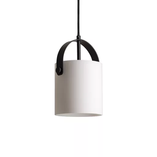 JULIETTA 16 závěsná opálové sklo/černá 230V LED E27 15W
