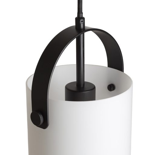 RENDL R13752 JULIETTA függőlámpatest, üveg opálüveg/fekete