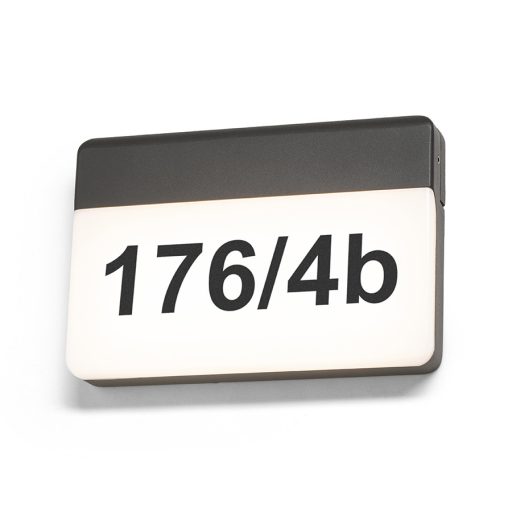RENDL R13756 GAVIN LED kültéri lámpa, fali IP65 antracit opálakril