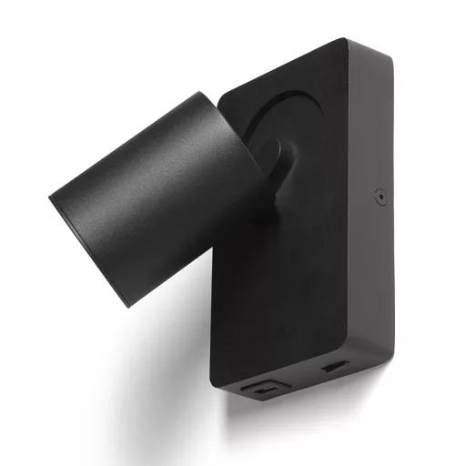 VOLTERA USB nástěnná černá 230V LED GU10 9W