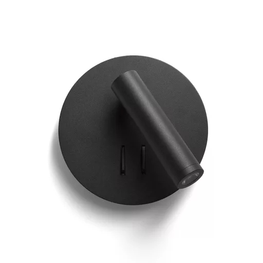 THALIA nástěnná černá satinovaný akryl 230V LED 6+3W 3000K