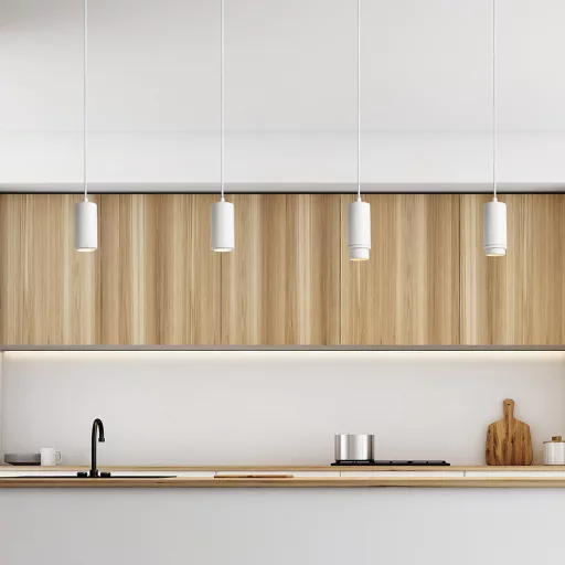 OPTIMUS závěsná bílá 230V LED GU10 9W 10 50°