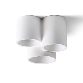 GINA III stropní sádrová 230V LED GU10 3x5W