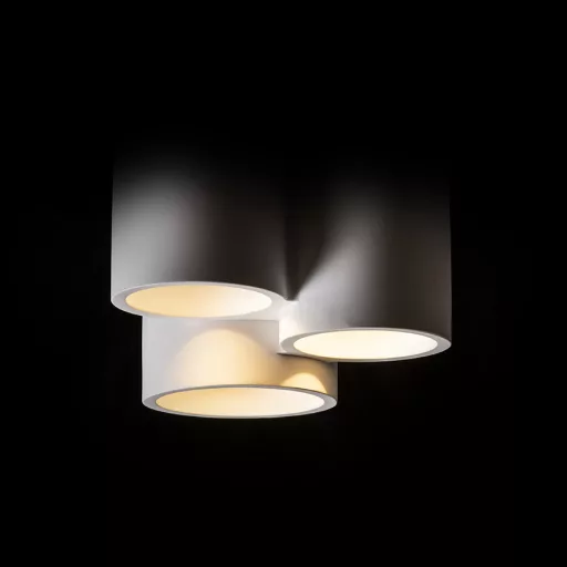 GINA III stropní sádrová 230V LED GU10 3x5W