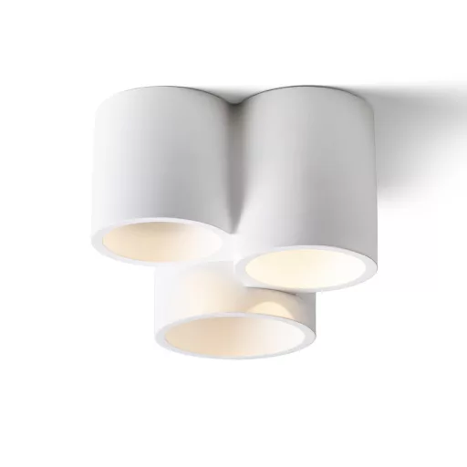GINA III stropní sádrová 230V LED GU10 3x5W