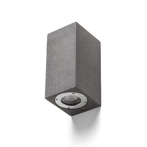 RENDL R13794 KANE kültéri lámpa, fel-le világító IP65 beton/dekor sötét gránit