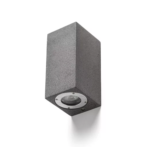 KANE II nástěnná beton/dekor tmavý granit 230V LED GU10 2x5W IP65