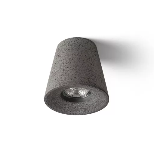 VOLCA stropní beton/dekor tmavý granit 230V LED GU10 5W