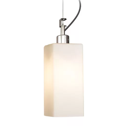 LIZ NEW závěsná opálové sklo/chrom 230V LED E27 15W