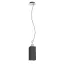 LIZ NEW závěsná černá chrom 230V LED E27 15W