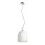 COROA NEW 28 závěsná opálové sklo/chrom 230V LED E27 15W