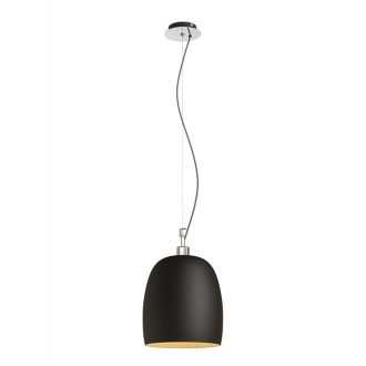 RENDL R13825 COROA függőlámpatest, üveg fekete króm