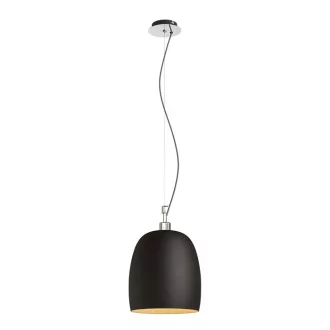 COROA NEW 28 závěsná černá chrom 230V LED E27 15W