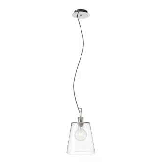 BABU NEW 22 závěsná čiré sklo/chrom 230V LED E27 15W
