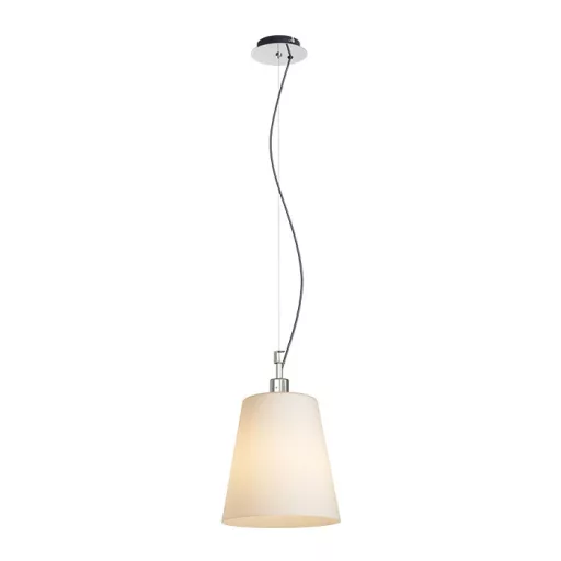 BABU NEW 22 závěsná opálové sklo/chrom 230V LED E27 15W