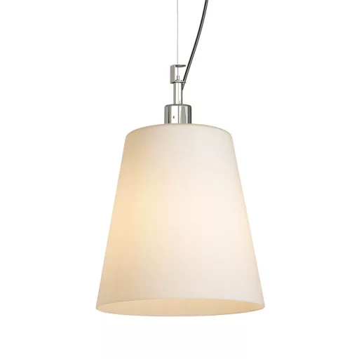 BABU NEW 22 závěsná opálové sklo/chrom 230V LED E27 15W