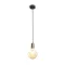 ARAQ závěsná česaná mosaz/černá 230V LED E27 15W