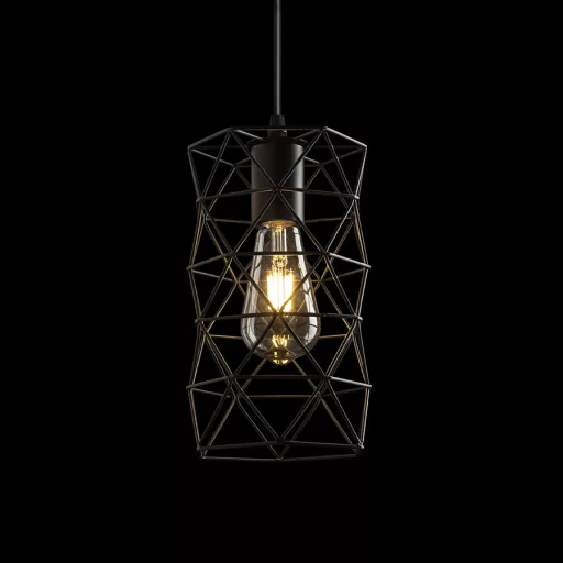 ILUSIA závěsná černá 230V LED E27 15W