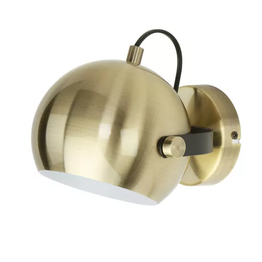 AGNETA přisazená česaná mosaz/černá 230V LED E27 11W