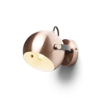 AGNETA přisazená česaná měď/černá 230V LED E27 11W