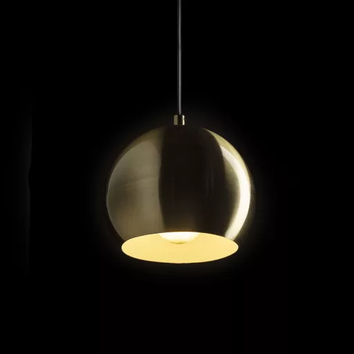 AGNETA závěsná česaná mosaz 230V LED E27 11W